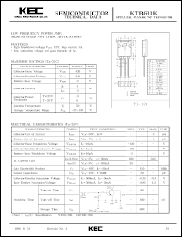Click here to download KTB631K Datasheet