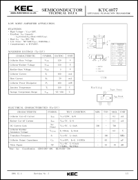 Click here to download KTC4077 Datasheet