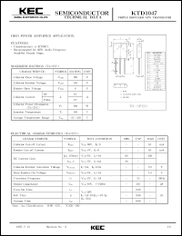 Click here to download KTD1047 Datasheet
