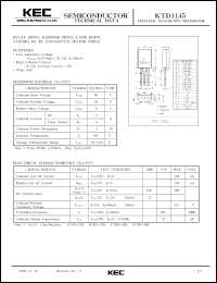 Click here to download KTD1145 Datasheet