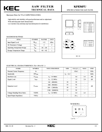 Click here to download KF836FU Datasheet