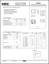 Click here to download KF881U Datasheet