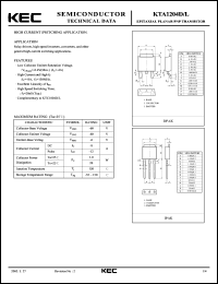 Click here to download KTA1204L Datasheet