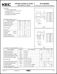 Click here to download KTA1834 Datasheet