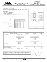 Click here to download KRA116 Datasheet