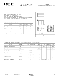 Click here to download KF435V Datasheet