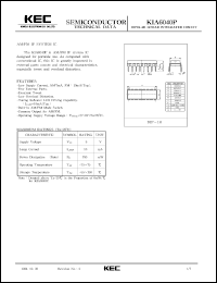 Click here to download KIA6040 Datasheet