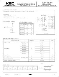 Click here to download KRA101 Datasheet