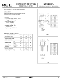 Click here to download KTA1204 Datasheet