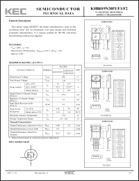 Click here to download KHB019N20P1_07 Datasheet