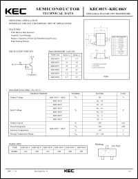 Click here to download KRC401V Datasheet