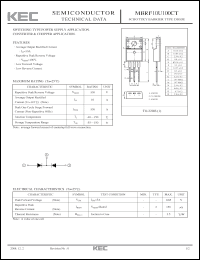 Click here to download MBRF10U100CT Datasheet