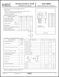Click here to download MJE13005D Datasheet