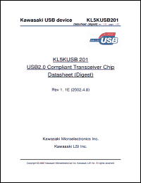 Click here to download KL5KUSB201 Datasheet
