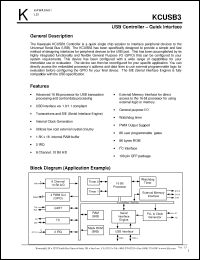 Click here to download KCUSB3 Datasheet