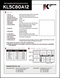 Click here to download KL5C80A12 Datasheet