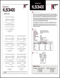 Click here to download KL5C8400 Datasheet