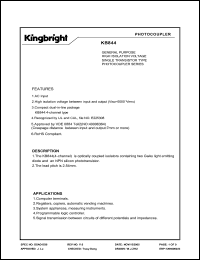 Click here to download KB844 Datasheet