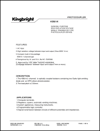 Click here to download KB814B Datasheet