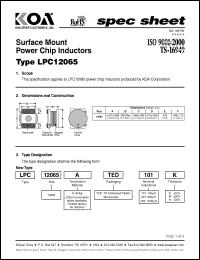 Click here to download LPC12065ATED152M Datasheet