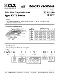 Click here to download KL731HTTB24N Datasheet