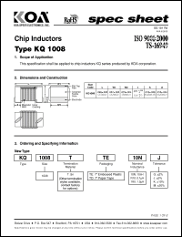 Click here to download KQ1008TTE56N Datasheet
