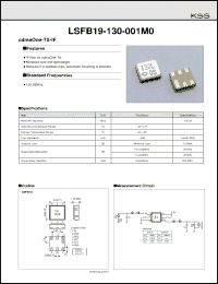Click here to download LSFB19-130-001M0 Datasheet
