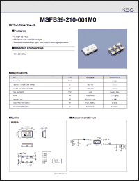 Click here to download MSFB39-210-001M0 Datasheet