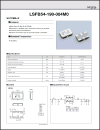 Click here to download LSFB54-190-004M0 Datasheet