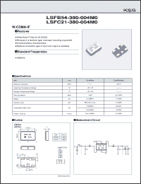 Click here to download LSFB54-380-004M0 Datasheet