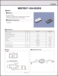 Click here to download MSFB27-183-022K8 Datasheet