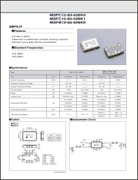 Click here to download MSFC12-85-026K1 Datasheet