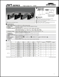 Click here to download JWT75-525 Datasheet