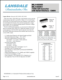 Click here to download ML145051RP Datasheet