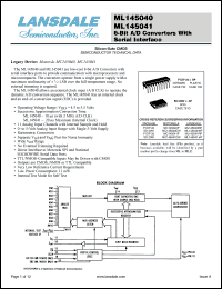 Click here to download ML145041RP Datasheet