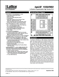 Click here to download ISPLSI1032-60LG/883 Datasheet