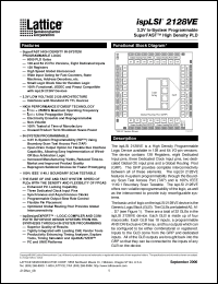 Click here to download ISPLSI2128VE-135LQ160 Datasheet