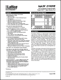 Click here to download ISPLSI2192VE-225LB144 Datasheet