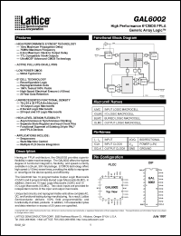 Click here to download GAL6002 Datasheet