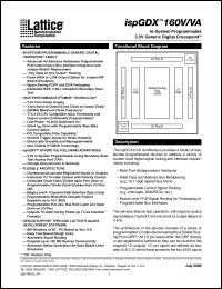 Click here to download ISPGDX160V-5Q208 Datasheet