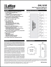 Click here to download GAL16V8B-10 Datasheet