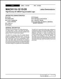 Click here to download MACH110-15JC Datasheet