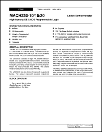 Click here to download MACH230-10JC Datasheet