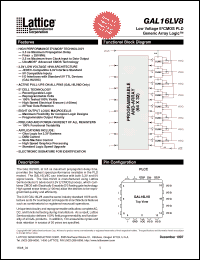 Click here to download GAL16LV8C-10 Datasheet