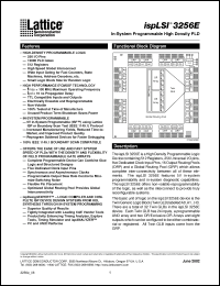 Click here to download ISPLSI3256E-100LB320 Datasheet