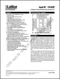 Click here to download ispLSI1032E-80LT Datasheet