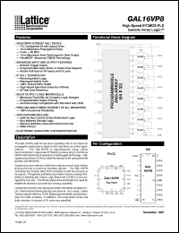 Click here to download GAL16VP8 Datasheet