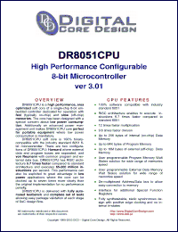 Click here to download DR8051CPU Datasheet