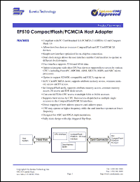 Click here to download EP510 Datasheet