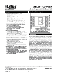 Click here to download ispLSI1024-60LH/883 Datasheet